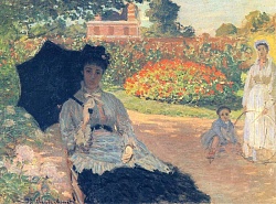 Camille Monet in the Garden, 1873