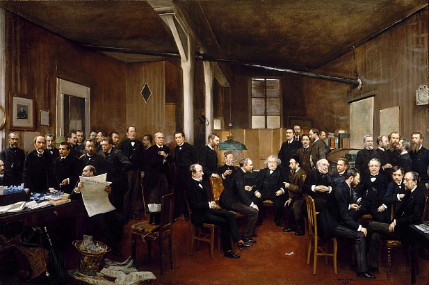 Редакция журнала Дебаты в 1889 году (98 х 115.1 см) (Париж, музей Орсэ)