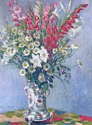 Bouquet of Gadiolas, Lilies and Dasies, 1878