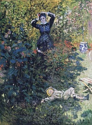 Camille and Jean Monet in the Garden at Argenteuil, 1873